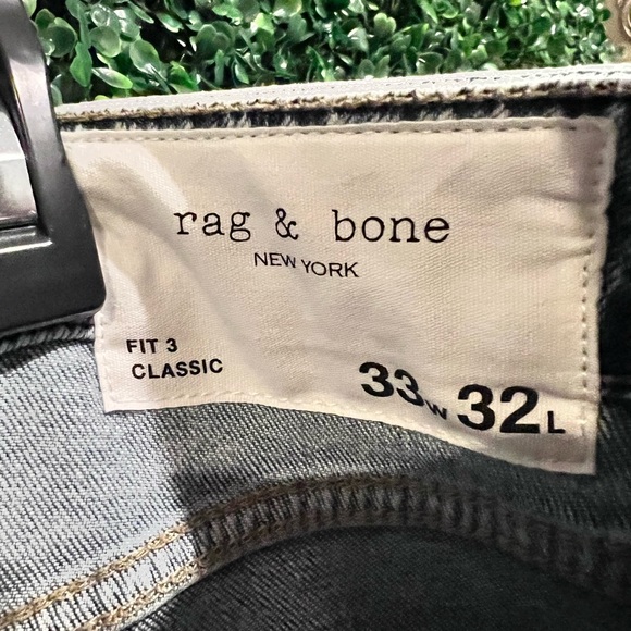 🌟New Rag & Bone Mens Jean Size:33W x 32L Fit 3 Classic - Picture 5 of 7
